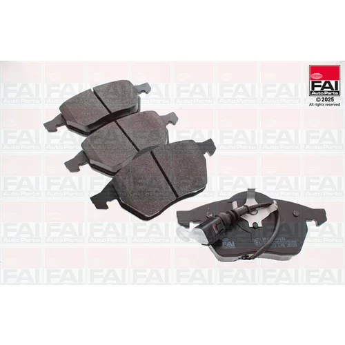 Sada brzdových platničiek kotúčovej brzdy FAI AutoParts BP401