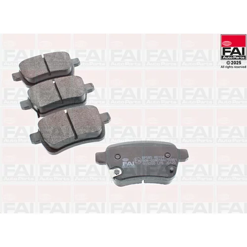 Sada brzdových platničiek kotúčovej brzdy FAI AutoParts BP585