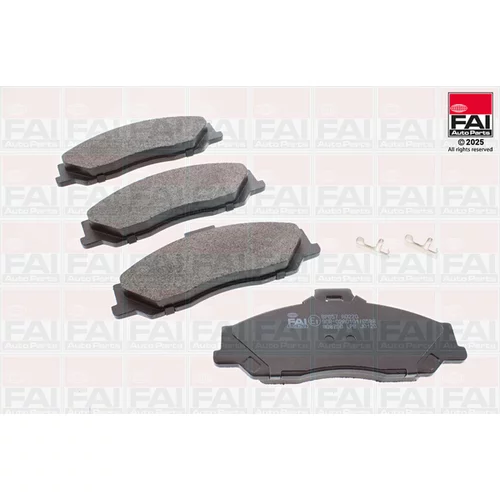 Sada brzdových platničiek kotúčovej brzdy FAI AutoParts BP657