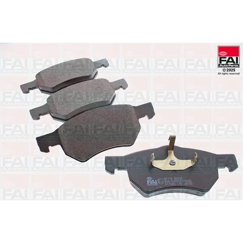Sada brzdových platničiek kotúčovej brzdy FAI AutoParts BP718