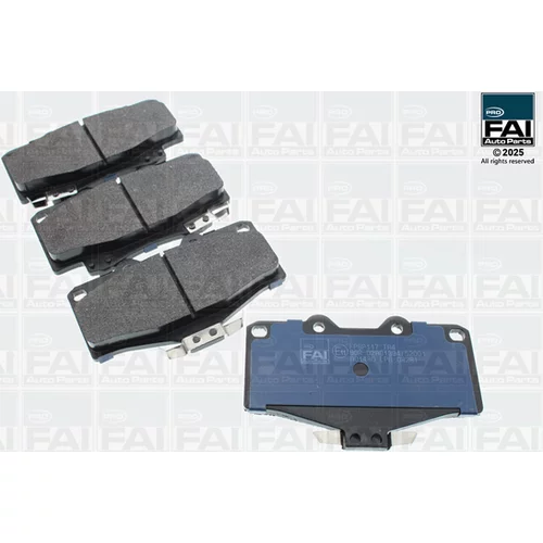 Sada brzdových platničiek kotúčovej brzdy FAI AutoParts FPBP117