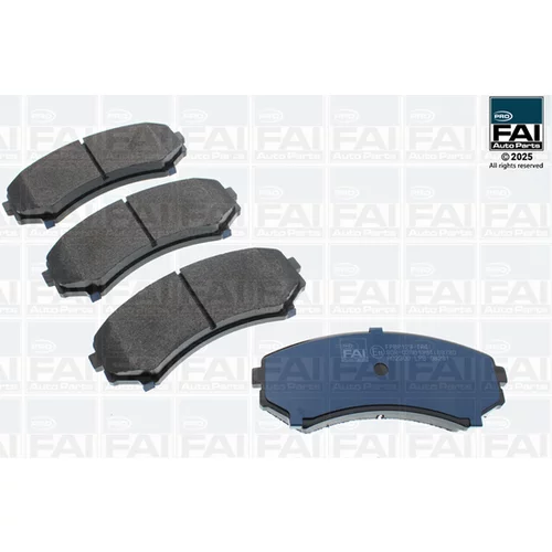 Sada brzdových platničiek kotúčovej brzdy FAI AutoParts FPBP129
