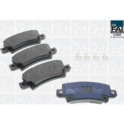 Sada brzdových platničiek kotúčovej brzdy FAI AutoParts FPBP243