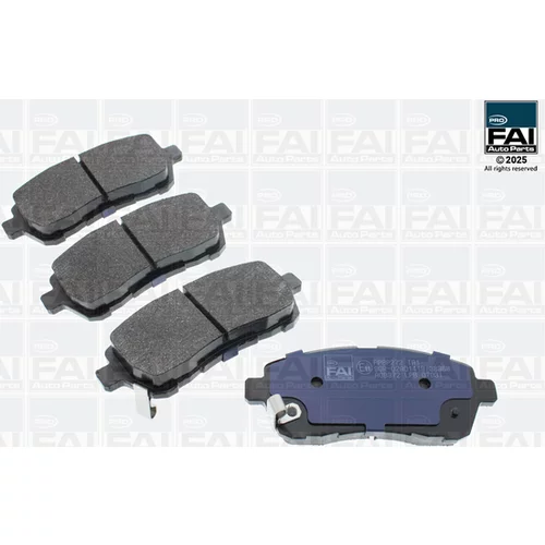 Sada brzdových platničiek kotúčovej brzdy FAI AutoParts FPBP272