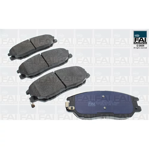 Sada brzdových platničiek kotúčovej brzdy FAI AutoParts FPBP374