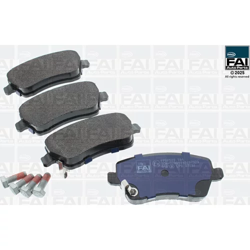 Sada brzdových platničiek kotúčovej brzdy FAI AutoParts FPBP522