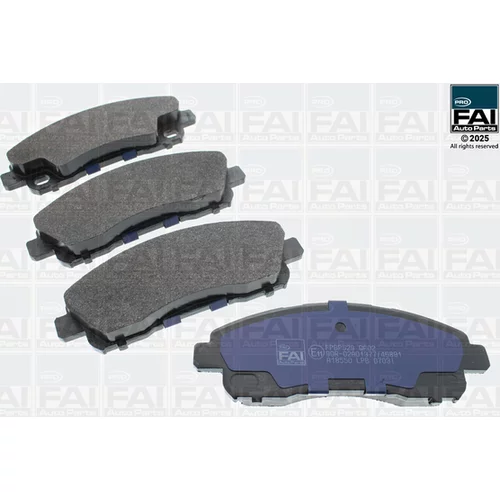 Sada brzdových platničiek kotúčovej brzdy FAI AutoParts FPBP529