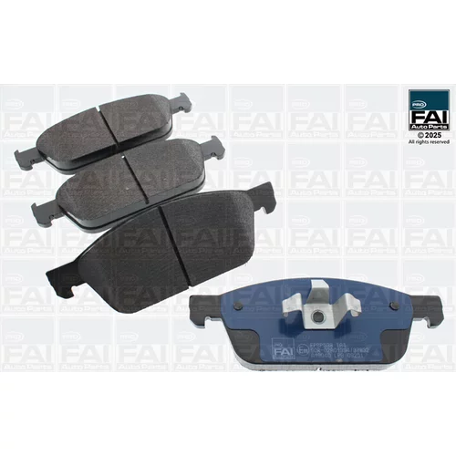 Sada brzdových platničiek kotúčovej brzdy FAI AutoParts FPBP538