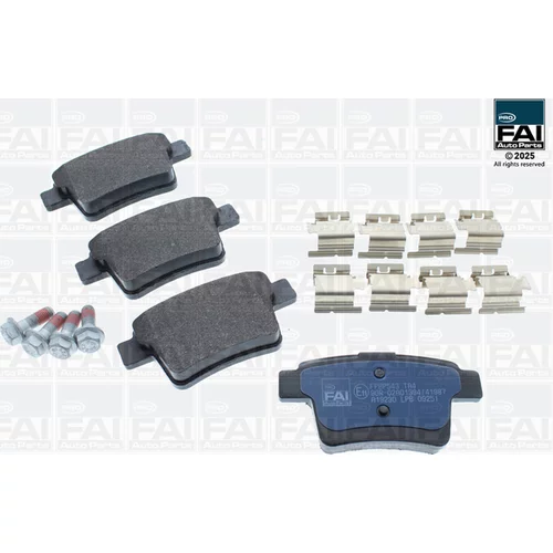 Sada brzdových platničiek kotúčovej brzdy FAI AutoParts FPBP543