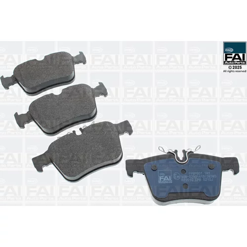Sada brzdových platničiek kotúčovej brzdy FAI AutoParts FPBP601