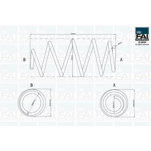 Pružina podvozku FAI AutoParts FPCS181