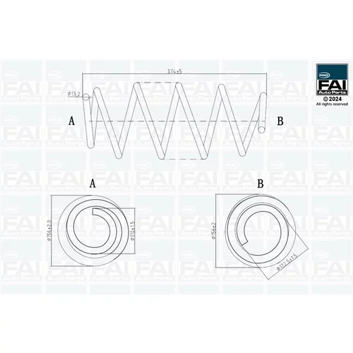 Pružina podvozku FAI AutoParts FPCS184