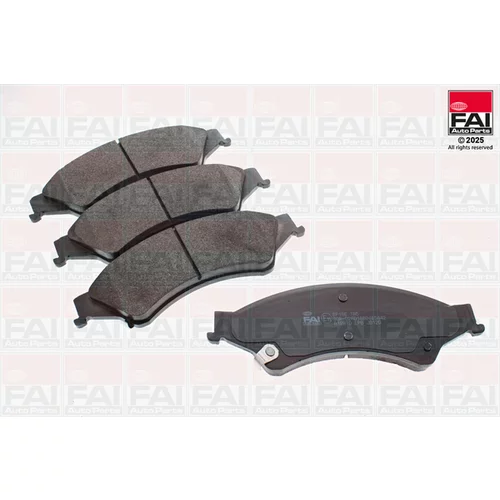 Sada brzdových platničiek kotúčovej brzdy FAI AutoParts BP196