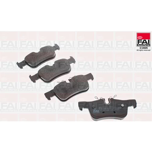 Sada brzdových platničiek kotúčovej brzdy FAI AutoParts BP202