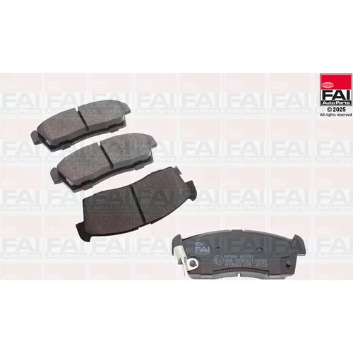 Sada brzdových platničiek kotúčovej brzdy FAI AutoParts BP395