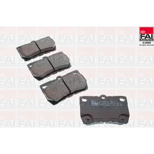 Sada brzdových platničiek kotúčovej brzdy FAI AutoParts BP501