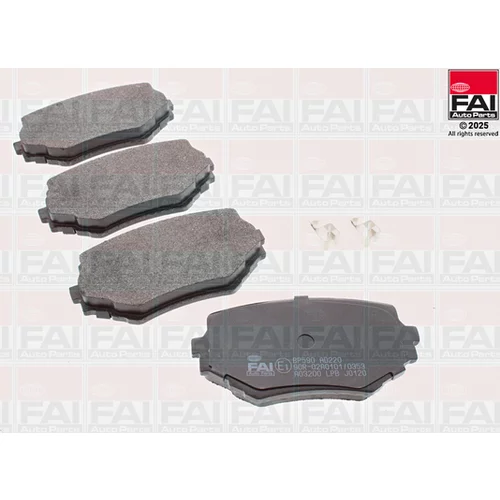 Sada brzdových platničiek kotúčovej brzdy FAI AutoParts BP590