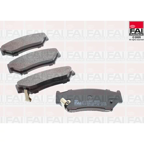 Sada brzdových platničiek kotúčovej brzdy FAI AutoParts BP607