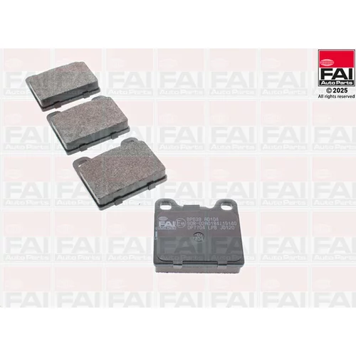 Sada brzdových platničiek kotúčovej brzdy FAI AutoParts BP639