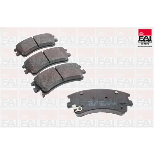 Sada brzdových platničiek kotúčovej brzdy FAI AutoParts BP666