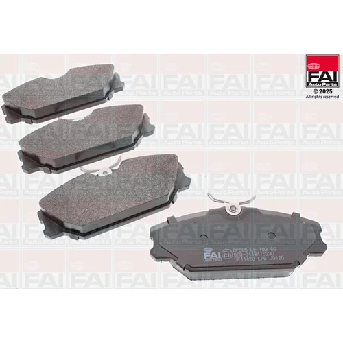 Sada brzdových platničiek kotúčovej brzdy FAI AutoParts BP685
