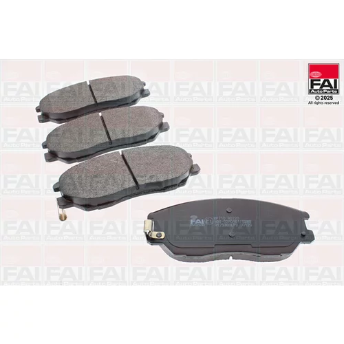 Sada brzdových platničiek kotúčovej brzdy FAI AutoParts BP710