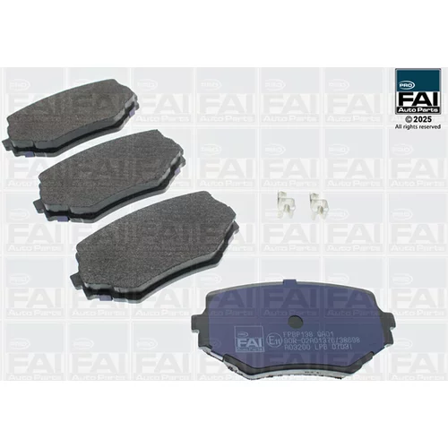 Sada brzdových platničiek kotúčovej brzdy FAI AutoParts FPBP138
