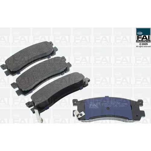 Sada brzdových platničiek kotúčovej brzdy FAI AutoParts FPBP185