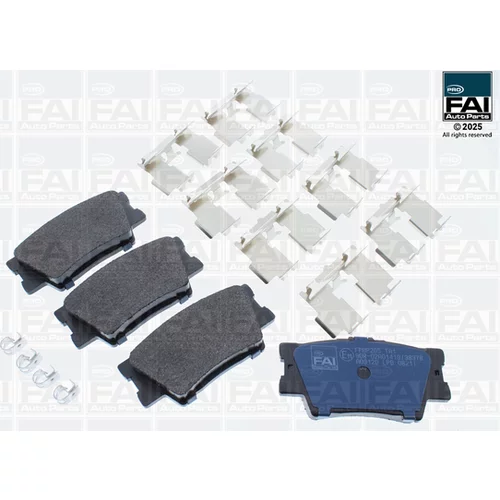 Sada brzdových platničiek kotúčovej brzdy FAI AutoParts FPBP265