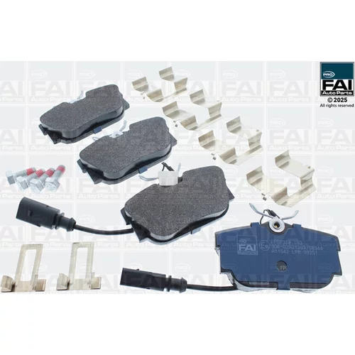 Sada brzdových platničiek kotúčovej brzdy FAI AutoParts FPBP348