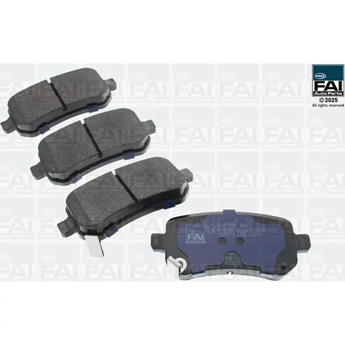 Sada brzdových platničiek kotúčovej brzdy FAI AutoParts FPBP385