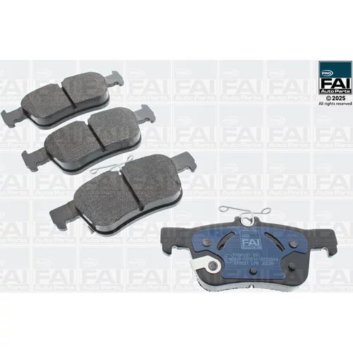 Sada brzdových platničiek kotúčovej brzdy FAI AutoParts FPBP537