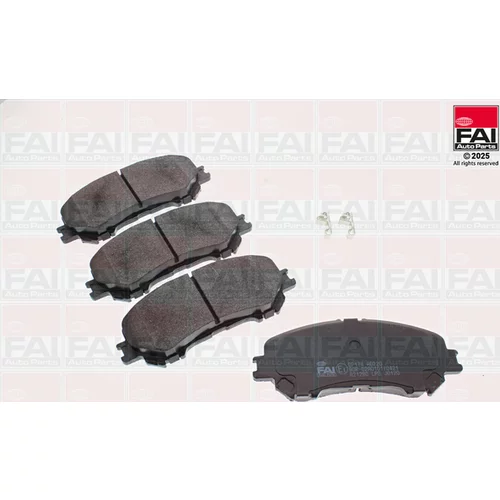 Sada brzdových platničiek kotúčovej brzdy FAI AutoParts BP174