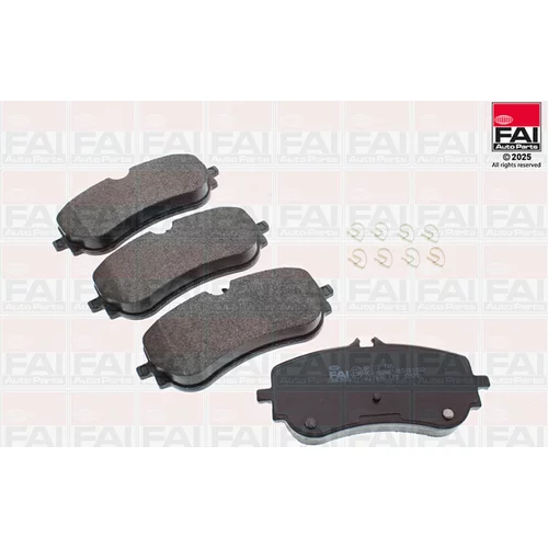 Sada brzdových platničiek kotúčovej brzdy FAI AutoParts BP272