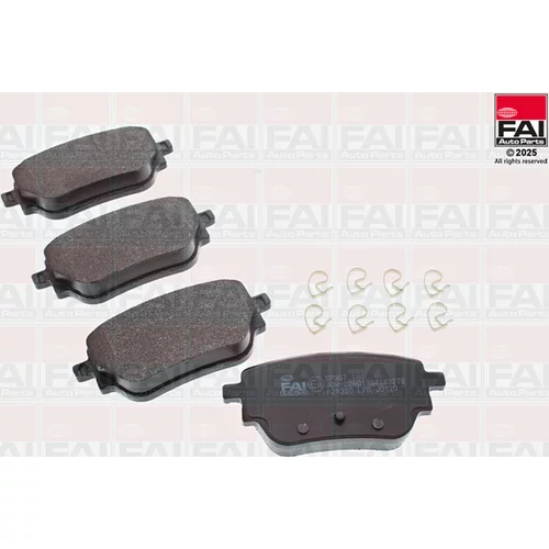 Sada brzdových platničiek kotúčovej brzdy FAI AutoParts BP307