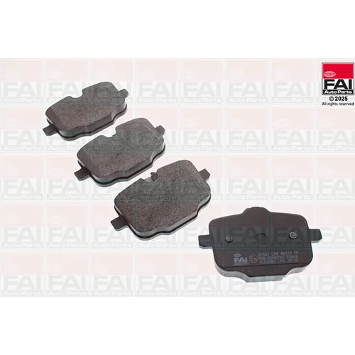 Sada brzdových platničiek kotúčovej brzdy FAI AutoParts BP367