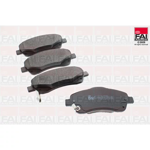 Sada brzdových platničiek kotúčovej brzdy FAI AutoParts BP419