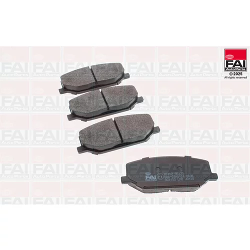 Sada brzdových platničiek kotúčovej brzdy FAI AutoParts BP452