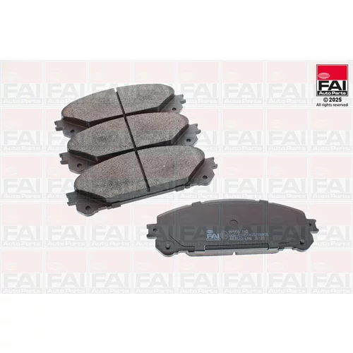 Sada brzdových platničiek kotúčovej brzdy FAI AutoParts BP509