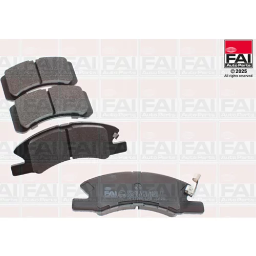 Sada brzdových platničiek kotúčovej brzdy FAI AutoParts BP520