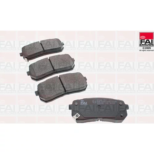 Sada brzdových platničiek kotúčovej brzdy FAI AutoParts BP548
