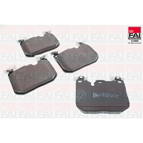 Sada brzdových platničiek kotúčovej brzdy FAI AutoParts BP649