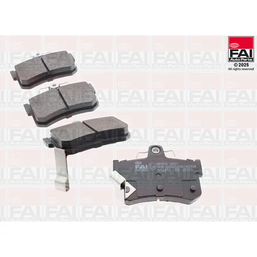 Sada brzdových platničiek kotúčovej brzdy FAI AutoParts BP658