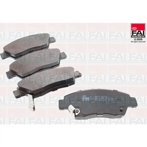 Sada brzdových platničiek kotúčovej brzdy FAI AutoParts BP678