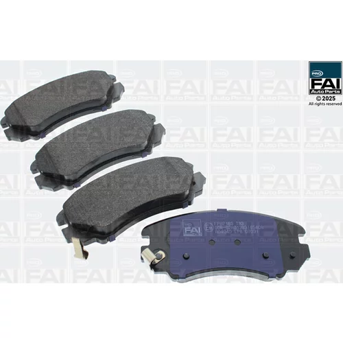 Sada brzdových platničiek kotúčovej brzdy FAI AutoParts FPBP163