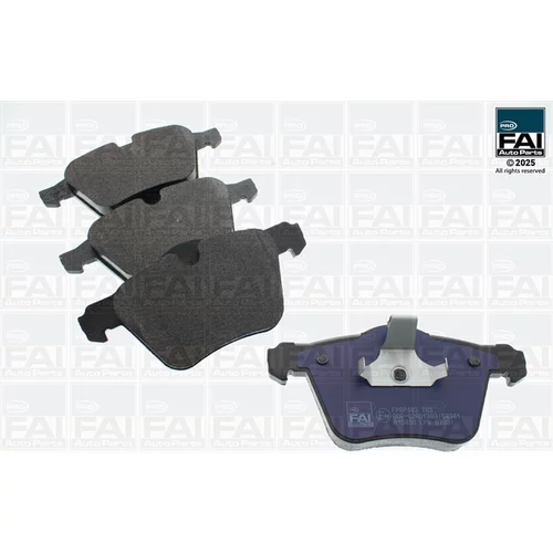 Sada brzdových platničiek kotúčovej brzdy FAI AutoParts FPBP483