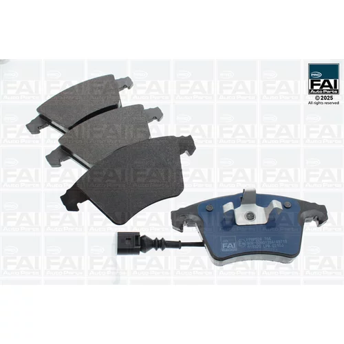 Sada brzdových platničiek kotúčovej brzdy FAI AutoParts FPBP524