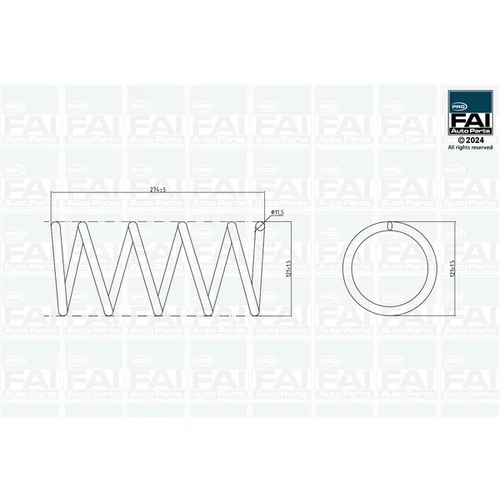 Pružina podvozku FAI AutoParts FPCS167