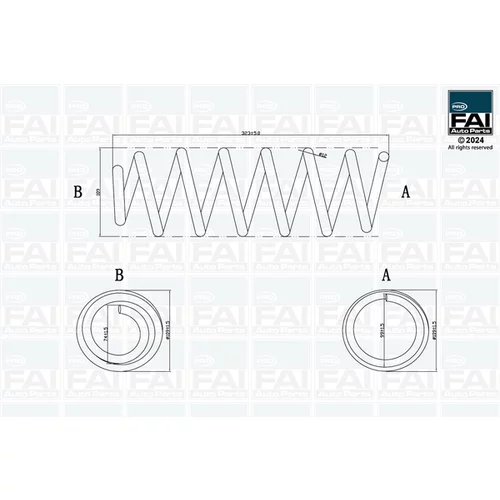 Pružina podvozku FAI AutoParts FPCS193