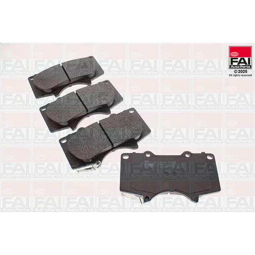 Sada brzdových platničiek kotúčovej brzdy FAI AutoParts BP209